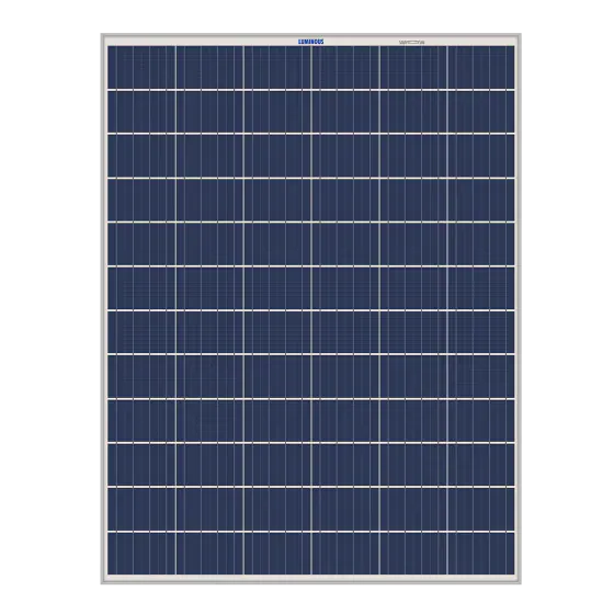  LUMINOUS LUM 1240 40 Watts PolyCrystalline Solar Panel (12 Volts)